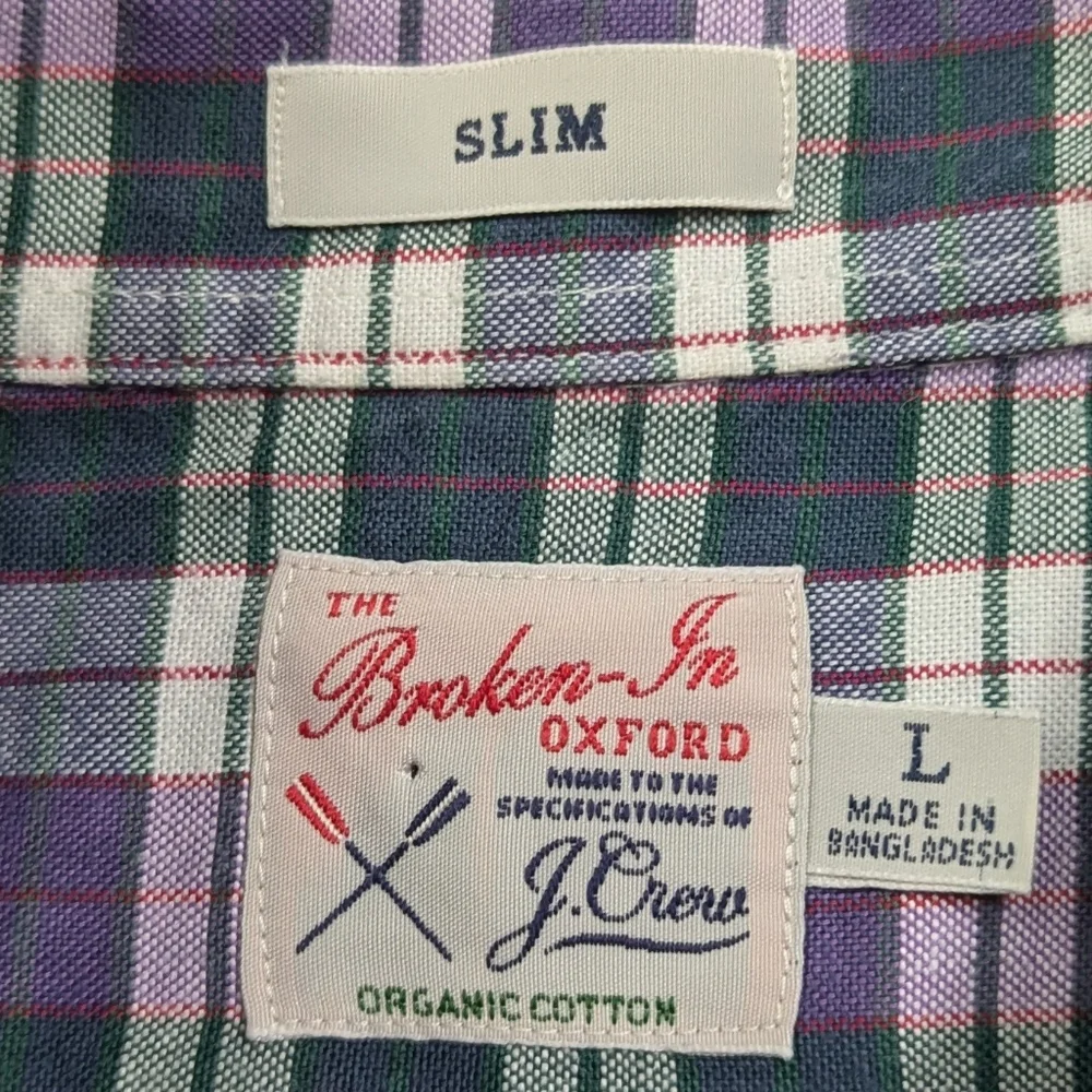 J. Crew Re-Imagine Oxford Button Down‎ Men's L Slim
